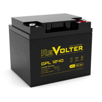 Energon Delta GPL 1240 Аккумуляторная батарея REVOLTER (DELTA) GPL 1240 (12В / 40Ач, Тип: AGM, Клемма: Болт М6, ДхШхВ: 197x165x169мм (Полная высота: 170мм), срок службы: 10 лет, Гарантия: 1г, вес: 13,5кг)
