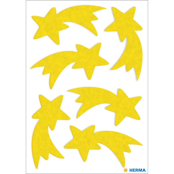 HERMA 15251 НАКЛЕЙКИ MAGIC новый год рождественская звезда, фетр жёлтый