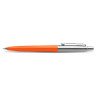 Ручка шариковая автоматическая PARKER Jotter Plastic CT, корпус оранжевый, детали из нержавеющей стали, М, Синяя (PARKER 2076054)