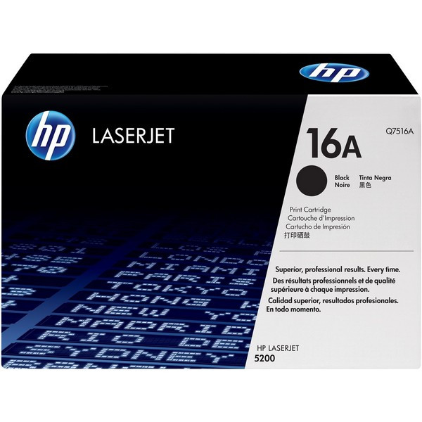 HP Q7516A Картридж черный HP 16A LaserJet 5200 (12K)