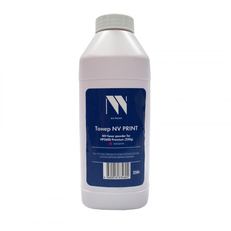 NV Print NVP-2600-PR-250GM Тонер для HP 2600 (250 г) Magenta для C9733A, CB543A, CC533A, CE253A, CE313A, CE323A, Q5953A, Q6003A, Q6463A (CLJ CP1215, 1210, 1510, 1515, 1518, 1525,CM1312,1415, 2020, 2025, 2320, 3520, 3525, 3530, 1012, 1020, 1025, M175, M275