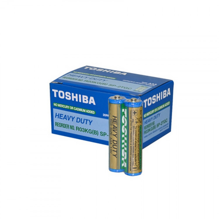 Батарейка TOSHIBA Heavy Duty R03KG(B) SP-2TGC R03 SR2 (Комплект 2 шт.)