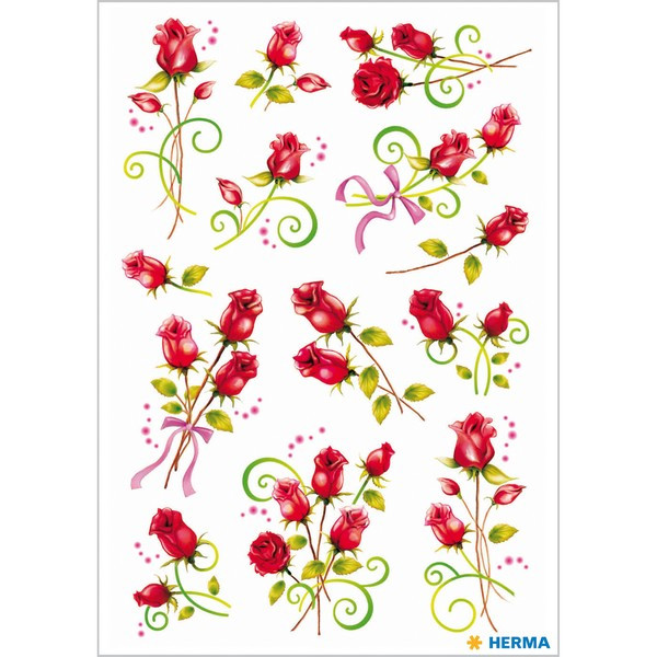 HERMA 3347 НАКЛЕЙКИ DECOR РОЗОЧКИ