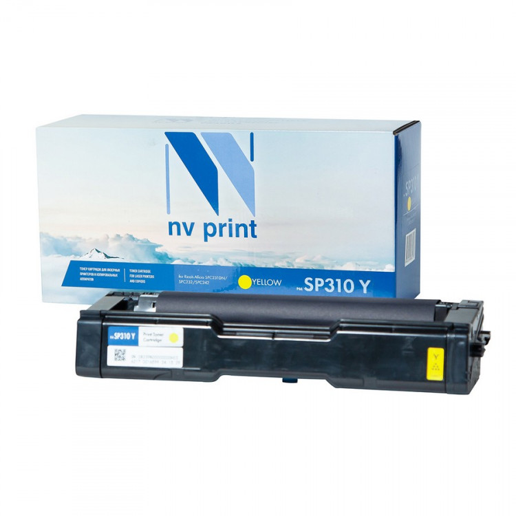 NV Print NVP-SP310Y Картридж совместимый NV-SP310 Yellow для Ricoh Aficio SPC231DN / SPC232 / SPC242 (2500k)