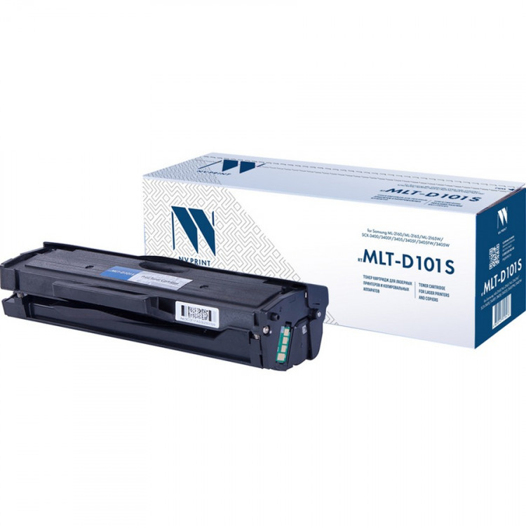 NV Print NVP-MLTD101S Картридж совместимый NV-MLT-D101S для Samsung ML 2160 /  2162 /  2165 /  2165W /  2167 /  2168 /  2168W /  SCX 3400 /  3400F /  3405 /  3405F /  3405FW /  3405W /  3407 /  SF 760P (1500k)