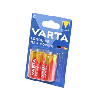 Батарейка VARTA LONGLIFE MAX POWER LR14 BL2 (Комплект 2 шт.)