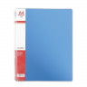 Папка файловая на 40 файлов FlexOffice A4 голубая (FO-DB02 BLUE)