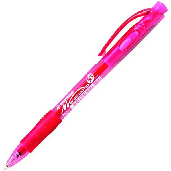 Ручка Шариковая Автоматическая Marathon 318, Цвет Чернил: Красный, Толщина Линии F 0,38 мм. (STABILO 318/40F)