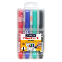 Набор маркеров для флипчарта Centropen Flipchart 2,5 мм, набор 4 цвета в пластиковом футляре (Centropen 8550/4)