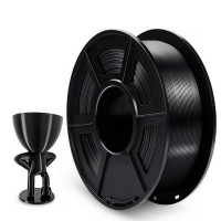 NV Print NVP-3D-SILK-PLA-P-BLACK Филамент NVPRINT Silk PLA+ Black для 3D печати диаметр 1.75мм  длина 330 метров  масса 1 кг