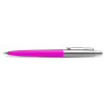Ручка шариковая автоматическая PARKER Jotter Plastic CT, корпус розовый, детали из нержавеющей стали, М, Синяя (PARKER 2075996)