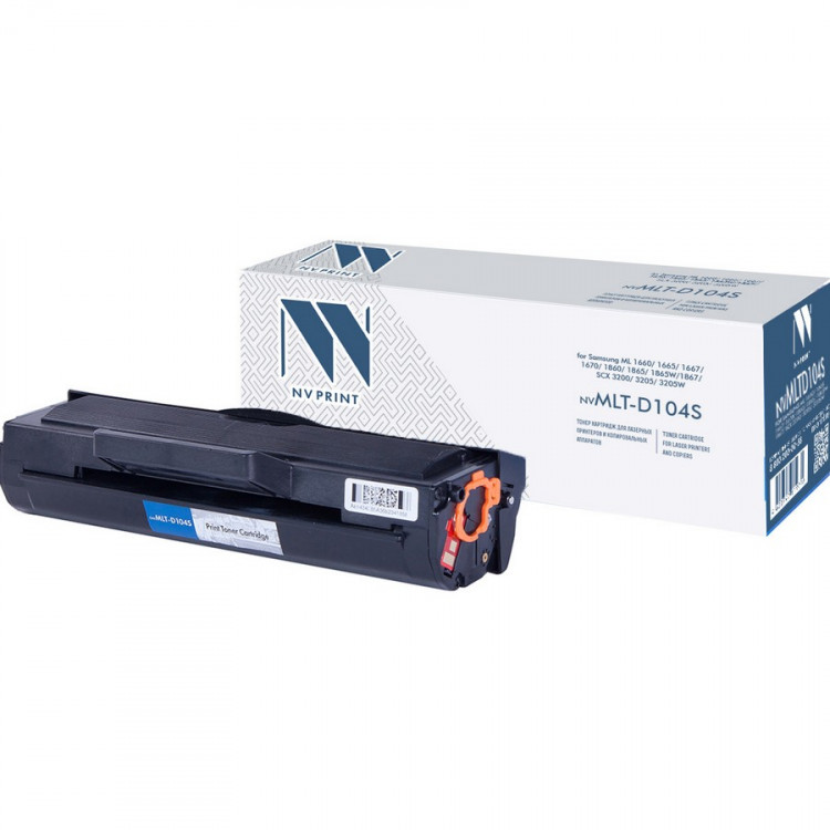 NV Print NVP-MLTD104S Картридж совместимый NV-MLT-D104S для Samsung ML 1660 /  1665 /  1667 /  1670 /  1860 /  1865 /  1865W /  1867 /  SCX 3200 /  3205 /  3205W (1500k)