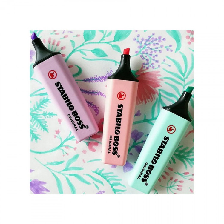 Текстовыделитель Stabilo Boss Original Pastel 70/116 мятный 2-5 мм, скошенный (Stabilo 70/116)