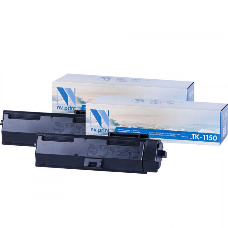 NV Print NVP-TK1150-SET2 Картридж совместимый NV-TK-1150-SET2 для Kyocera M2135dn / M2635dn / M2735dw / P2235dn / P2235dw (3000k) (2 шт)