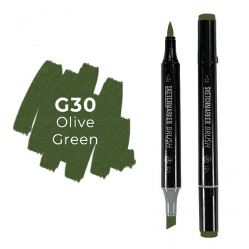 Маркер художественный SketchMarker Brush Pro, G30 Olive Green (SketchMarker G30) Серия профессиональных спиртовых маркеров SKETCHMARKER BRUSH PRO - выбор не только профессиональных художников и дизайнеров, но и начинающих любого возраста. Идеально подходят для всех видов творчества и художественных проектов, включая cкетчинг, архитектуру, ботанику, иллюстрацию, анимацию, комиксы, мангу, дизайн, граффити, леттеринг, каллиграфия, хобби и другие.