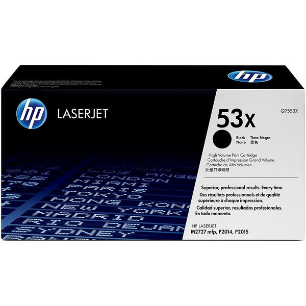 HP Q7553X Картридж черный HP 53X LaserJet Р2014/15/15d/15dn/15n/15x/ M2727nf/nfs (7K)