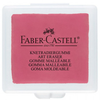 Ластик клячка Faber-Castell, формопласт, 40x35x10 мм., цветной, пластиковый контейнер, 1 шт. (Faber-Castell 127321) Ластик-клячка. Отлично подходит для работы с мягкими чернографитными карандашами, углем, пастелью. Благодаря мягкой текстуре отлично принимает нужную форму. Ластик упакован в пластиковый контейнер, удобный для хранения и транспортировки
