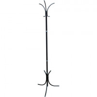 Вешалка-стойка Нова-5, 1,89 м, основание 46х52 см, 3 крючка, металл, черная