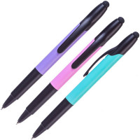 Ручка шариковая автоматическая Hatber Trio, 0,7 мм, цвет корпуса - ассорти, синяя (Hatber BP_062562)