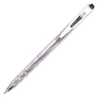 Ручка шариковая автоматическая Flexoffice Trendee, 0,5  мм., корпус прозрачный/черный, цвет чернил Черный, 1 шт. (FLEXOFFICE FO-019 BLACK 1PCS)