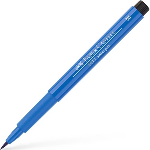 Ручка капиллярная Faber-Castell PITT Artist Pen, наконечник B (Brush), цвет 143 cobalt blue (167443)