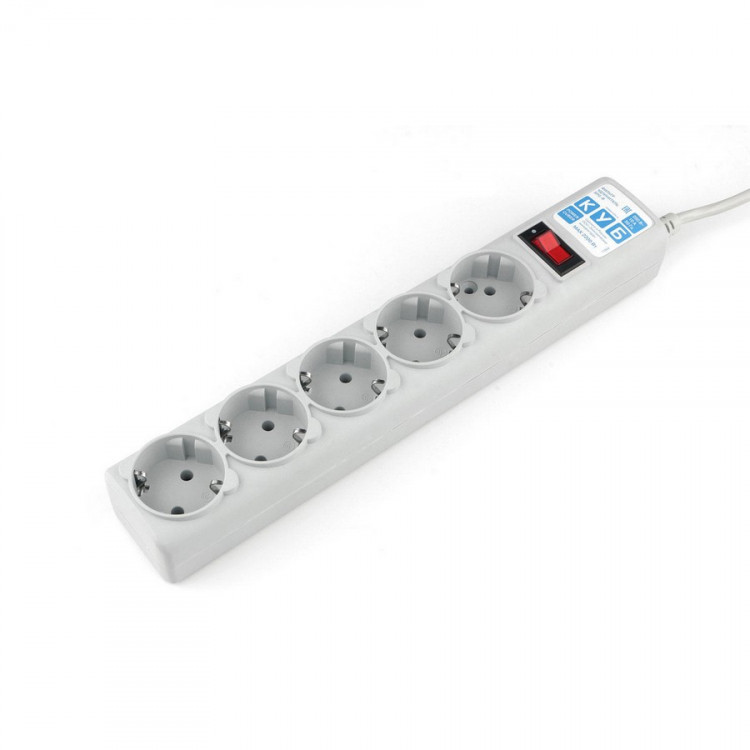 Сетевой фильтр POWER CUBE SPG-B-6-WHITE 5 розеток (1.9м) (ПВС 3х0,75) белый BL1