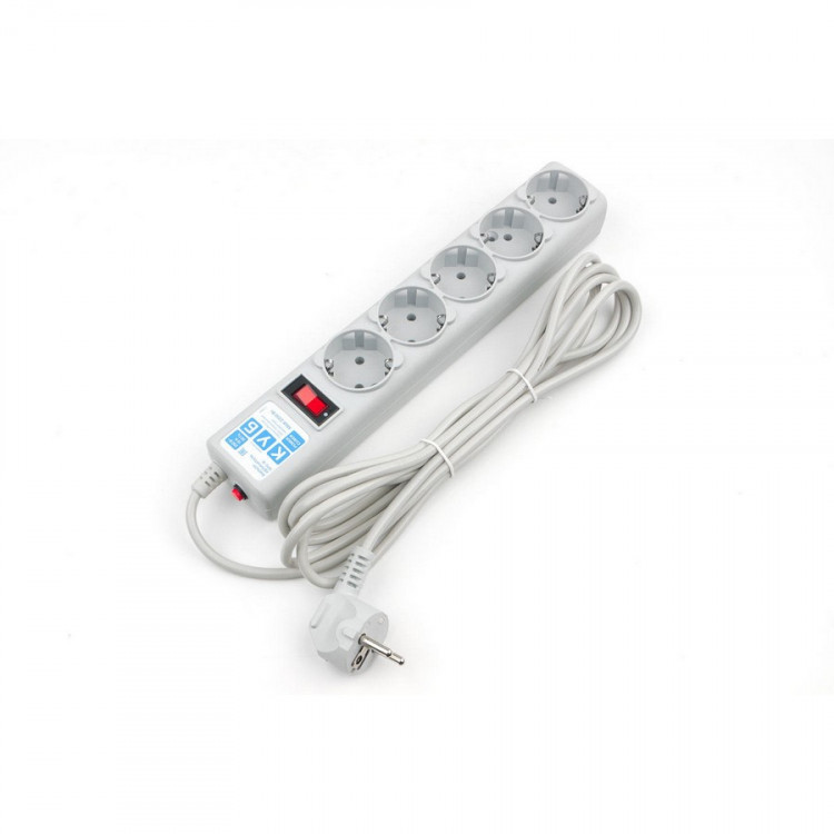 Сетевой фильтр POWER CUBE SPG-B-6-WHITE 5 розеток (1.9м) (ПВС 3х0,75) белый BL1