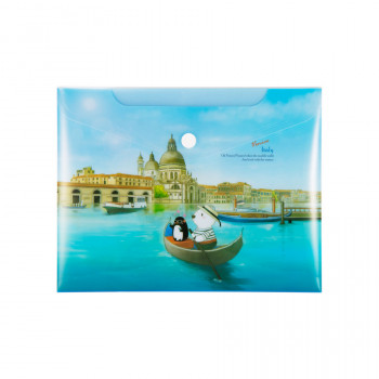 Папка-конверт на кнопке А5 COMIX География Венеция  (COMIX A1854 VN) ​COMIX - один из крупнейших Китайских производителей канцелярских принадлежностей для офиса, школы и дома, ведущий производитель пластиковой продукции представляет серию папок на кнопке COMIX TRAVELING формата А5. 