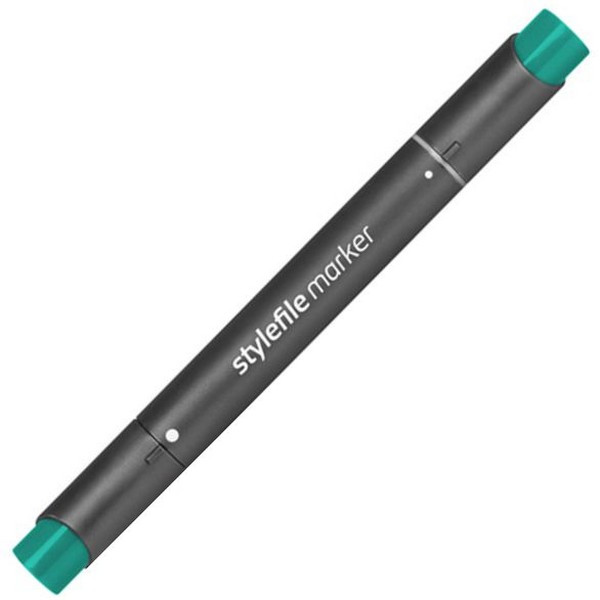 Маркер спиртовой Stylefile Classic двухсторонний, цвет 646 (Turquoise Green)