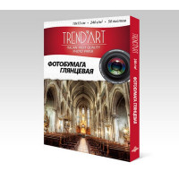 TrendArt H240_10X15_50 Фотобумага TrendArt High Glossy Inkjet 10x15см, 240г, 50 листов, покрытие Cast Coated