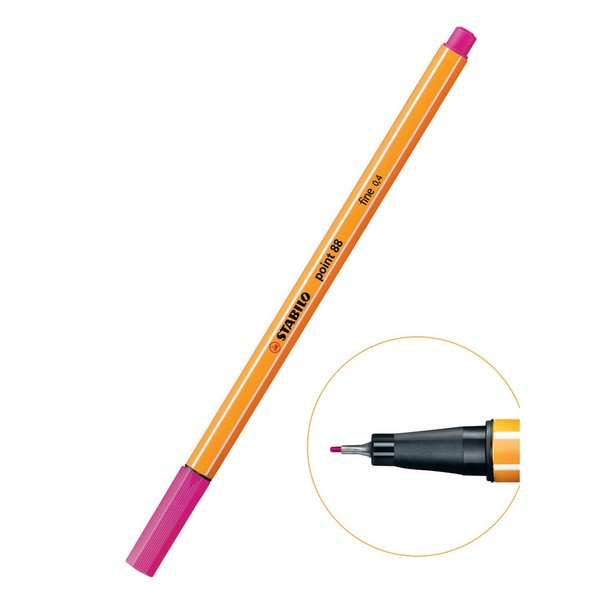 Ручка капиллярная Stabilo Point 88 0,4 мм, 88/56 розовый (Stabilo 88/56, 0А-00003155)*