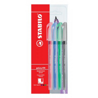 Ручка Шариковая Stabilo Galaxy  818  Цвет Чернил: Синий, Черный, Красный, Зеленый, 4 шт. В Блистере (STABILO 818/4-1B)