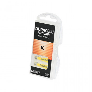 Батарейка DURACELL HEARING AID 10 в пласт. боксе 6 шт (Комплект 6 шт.) Тип: PR70Цена: за комплект