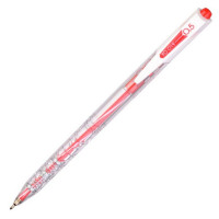Ручка шариковая автоматическая Flexoffice Trendee, 0,5  мм., корпус прозрачный/красный, цвет чернил Красный, 1 шт. (FLEXOFFICE FO-019 RED 1PCS)