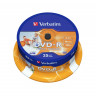 Записываемый компакт-диск Verbatim 43538 DVD-R 4.7 GB 16x CB/25 Ink Print (Комплект 25 шт.)