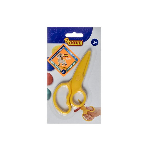 Ножницы детские пластиковые для моделирования в блистере Jovi 428