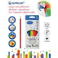 Набор цветных карандашей ACMELIAE 12цв. в картонном футляре (ACMELIAE 9403-12)