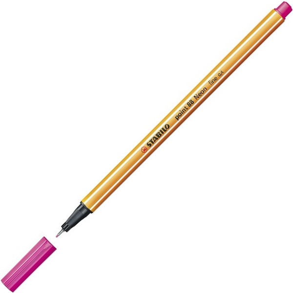Ручка капиллярная Stabilo Point 88 0,4 мм, 88/056 розовый неон (Stabilo 88/056)*