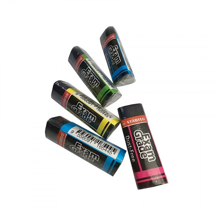 Ластик STABILO Exam Grade 60*20*11 мм, трехгранный, ассорти, 1 шт. (STABILO 1166C, 1166C/20)