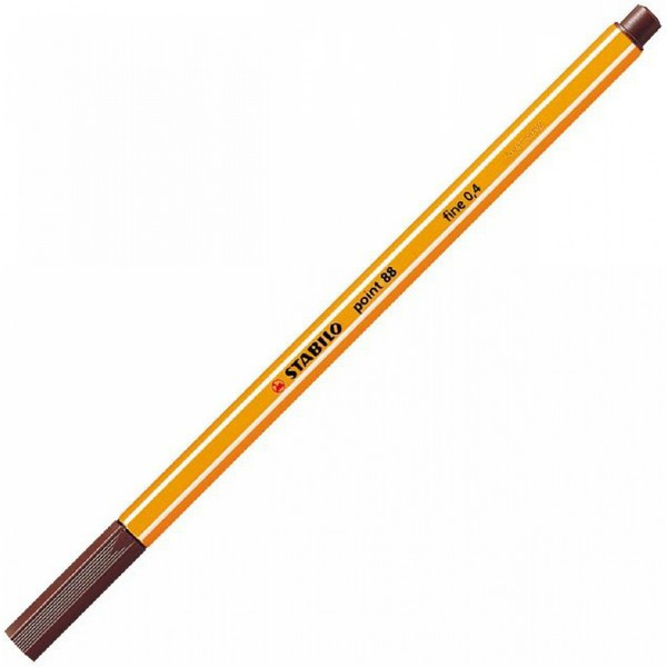 Ручка капиллярная Stabilo Point 88 0,4 мм, 88/45 коричневый (Stabilo 88/45)*