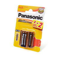 Батарейка Panasonic Alkaline Power LR03APB/6BP 4+2F LR03 4+2шт BL6 (Комплект 6 шт.)