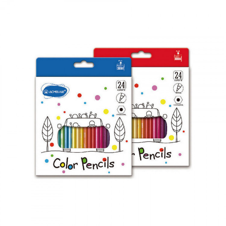 Набор цветных карандашей ACMELIAE 24цв. в картонном футляре (ACMELIAE 9403-24)