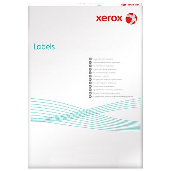 Xerox 003R97401 Наклейки Laser/Copier XEROX А4:2, 100 листов (210x148,5мм) Прямоугольные края