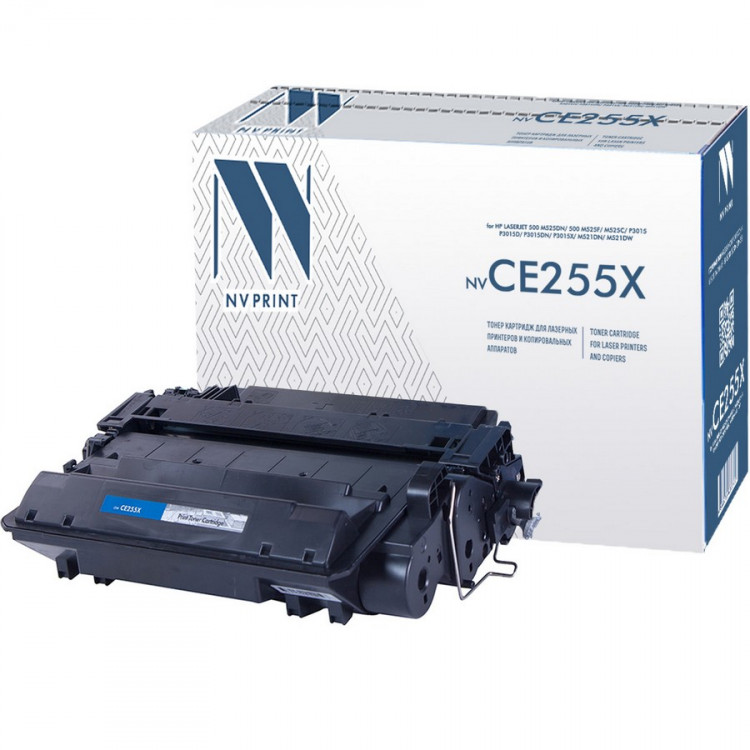 NV Print NVP-CE255X Картридж совместимый NV-CE255X для HP LaserJet 500 M525dn /  500 M525f /  M525c /  P3015 /  P3015d /  P3015dn /  P3015x /  M521dn /  M521dw (12500k)