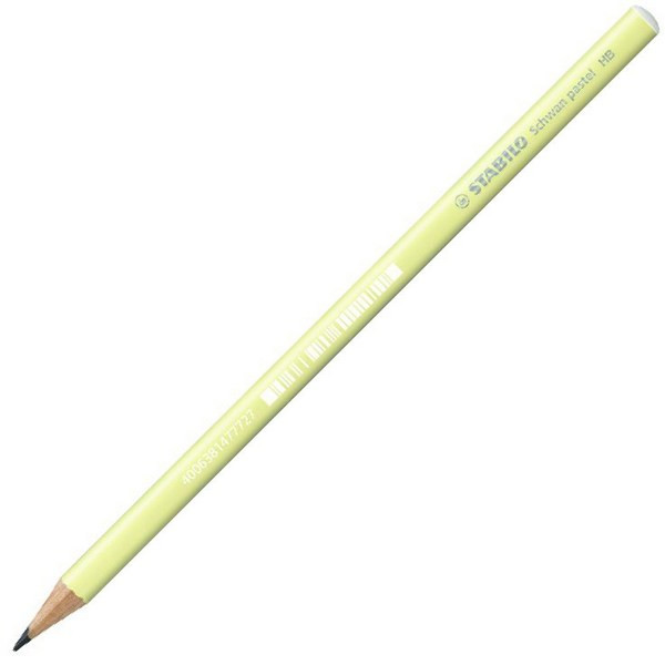 Карандаш Чернографитный Stabilo Schwan Pastel 421, Круглый, Нв.  Корпус Пастель Желтый. (STABILO 421/HB-1)