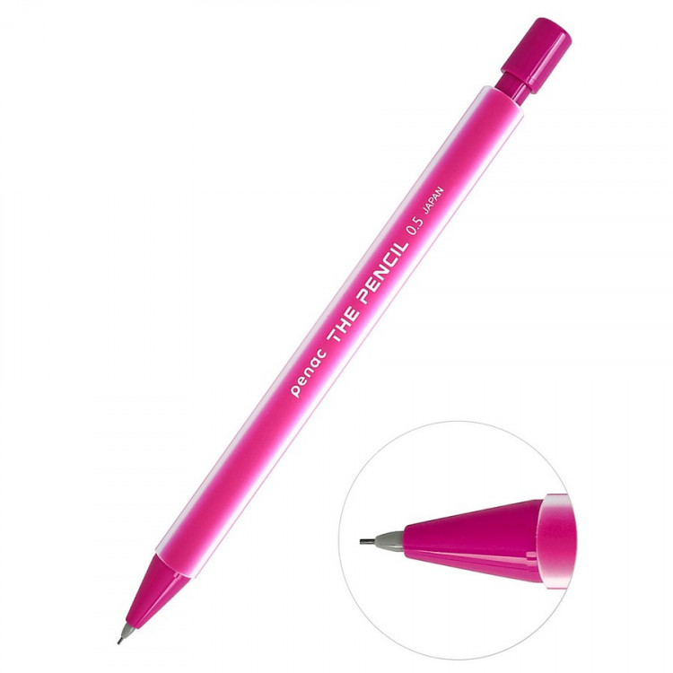 Карандаш механический Penac The Pencil 0,5 мм, HB, розовый (PENAC MP0305-PK)