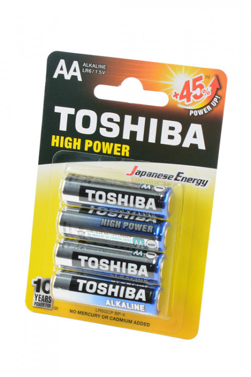 Батарейка TOSHIBA HIGH POWER LR6GCP BP-4 LR6 BL4 (Комплект 4 шт.)