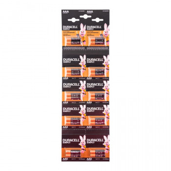 Батарейка DURACELL BASIC LR03 отрывной 2*10 BL20 (Комплект 2 шт.) Тип: LR03Цена: за комплект