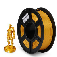 NV Print NVP-3D-SILK-PLA-P-LIGHT-GO Филамент NVPRINT Silk PLA+ Light gold для 3D печати диаметр 1.75мм  длина 330 метров  масса 1 кг