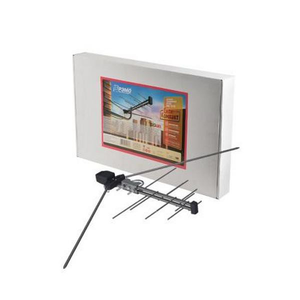 Антенна РЭМО BAS-1310 DX Сити-Компакт наружная с усилителем, кабель 5м